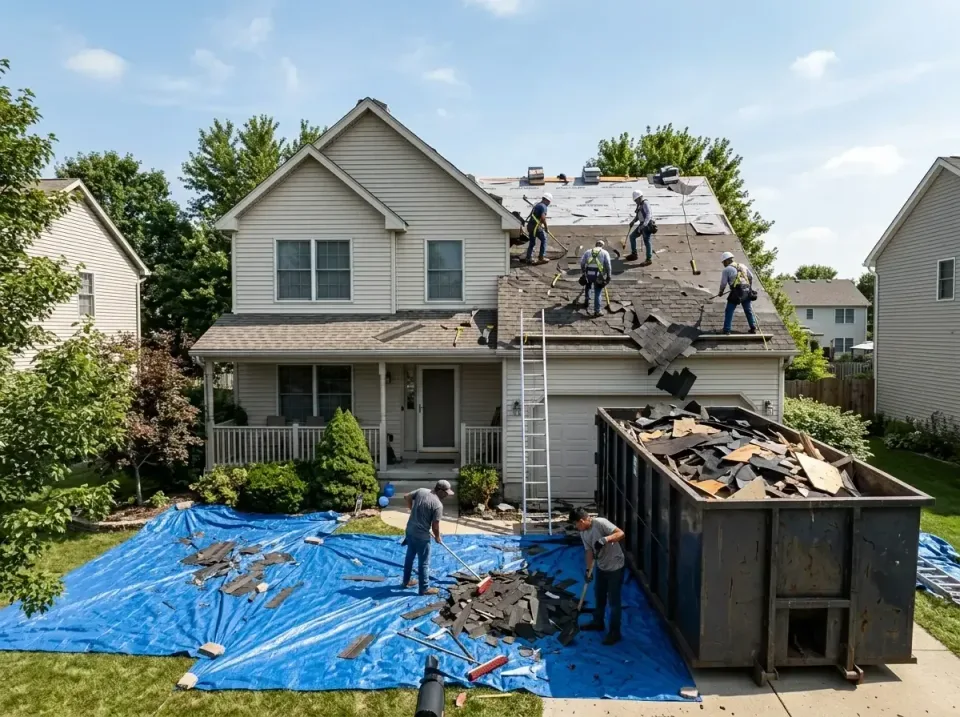 roof-replacement-debris-remova-004 — frequently asked questions, Cheapest Dumpster Rentals in Myrtle Grove, FL